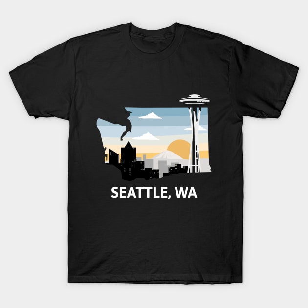 Seattle, WA T-Shirt by A Reel Keeper